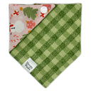 Pink Christmas Tree Ornaments Snowman - Pet dog cat snap on reversible pet bandana accessories