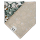 Cozy Snowman with Ear Muffs - Pet dog cat snap on reversible pet bandana accessories