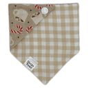 Coco Coffee Candy Cane - Pet dog cat snap on reversible pet bandana accessories