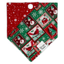 25 Days of Christmas Countdown Stamps - Pet dog cat snap on reversible pet bandana accessories