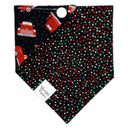 Christmas Tree Red Truck - Pet dog cat snap on reversible pet bandana accessories