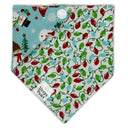 Snowman Christmas Lights Hats Scarf- Pet dog cat snap on reversible pet bandana accessories