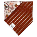 Chocolate sweets heart lollipop - Pet dog cat snap on reversible pet bandana accessories