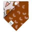 Chocolate heart cookie with valentine cupcakes - Pet dog cat snap on reversible pet bandana accessories