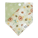 Bubble Bee Daisies - Pet dog cat snap on reversible pet bandana accessories