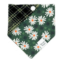 Lucky Spring Flower Four Leaf Clover - Pet dog cat snap on reversible pet bandana accessories