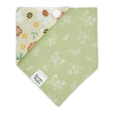 Bubble Bee Daisies - Pet dog cat snap on reversible pet bandana accessories