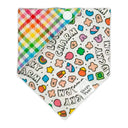 Lucky Charm Marshmallow Rainbow - Pet dog cat snap on reversible pet bandana accessories