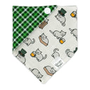 Kittens Celebrate St Patricks Day - Pet dog cat snap on reversible pet bandana accessories