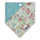 Pink Rosy Floral Flower - Pet dog cat snap on reversible pet bandana accessories