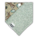 Neutral Easter Bunnies Eggs Carrots - Pet dog cat snap on reversible pet bandana accessories