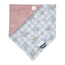 Pastel Watercolor Floral Flowers - Pet dog cat snap on reversible pet bandana accessories