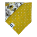 Save the Honey Bees - Pet dog cat snap on reversible pet bandana accessories
