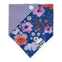 Periwinkle Spring Flowers Floral - Pet dog cat snap on reversible pet bandana accessories