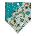 Spring Bugs Ladybugs Snails in the Garden - Pet dog cat snap on reversible pet bandana accessories