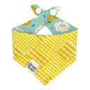 Smiley Summer Clouds - Pet dog cat snap on reversible pet bandana accessories