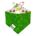 Flamingo Floatie Pool Party - Pet dog cat snap on reversible pet bandana accessories