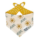 Minimalist Sunny Beach Waves - Pet dog cat snap on reversible pet bandana accessories