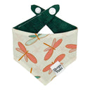 Summer Dragonflies - Pet dog cat snap on reversible pet bandana accessories