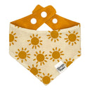 Golden Hour - boho summer sun - Pet dog cat snap on reversible pet bandana accessories