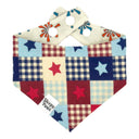 Pinwheel Fireworks - Pet dog cat snap on reversible pet bandana accessories