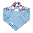 Take Me Out to The Ball Game - american baseball - Pet dog cat snap on reversible pet bandana accessories