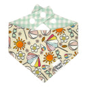 Beach Pawty - Pet dog cat snap on reversible pet bandana accessories
