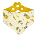 Piña colada - Pet dog cat snap on reversible pet bandana accessories