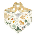 Under the sea - boho sea creatures whale - Sunny's Birthday Bandana (@sunyuki.co) - Pet dog cat snap on reversible pet bandana accessories