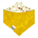 Piña colada - Pet dog cat snap on reversible pet bandana accessories