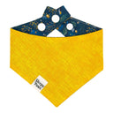 Nighttime firefly magic - Pet dog cat snap on reversible pet bandana accessories