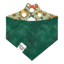 Whimsical woodlands - fairy mushroom acorn forest - Pet dog cat snap on reversible pet bandana accessories