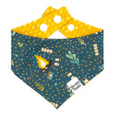 Cozy campfire smores - Pet dog cat snap on reversible pet bandana accessories