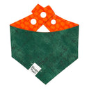 Tiny Pumpkin Parade - small minimal mini pumpkin patch collection - Pet dog cat snap on reversible pet bandana accessories