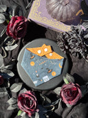 Under the Moonlit Spell - witchcraft wizard magic potion crystals - Pet dog cat snap on reversible pet bandana accessories