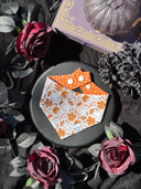 Spooky Rodeo - western cowboy ghost pumpkin - Pet dog cat snap on reversible pet bandana accessories