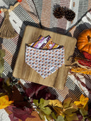 Forever Thankful - thankful thanksgiving fall - Pet dog cat snap on reversible pet bandana accessories