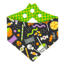 Cauldron of Candy - halloween trick or treat candy - Pet dog cat snap on reversible pet bandana accessories