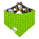 Cauldron of Candy - halloween trick or treat candy - Pet dog cat snap on reversible pet bandana accessories