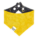 Midnight Mystic Garden - mysterious floral flower leaves - Pet dog cat snap on reversible pet bandana accessories