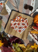 Slice of Fall - whipped cream on fall pumpkin pie - Pet dog cat snap on reversible pet bandana accessories