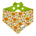 Harvest Slice - fall pumpkin patch pie - Pet dog cat snap on reversible pet bandana accessories
