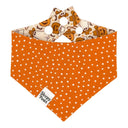 Spooky Rodeo - western cowboy ghost pumpkin - Pet dog cat snap on reversible pet bandana accessories