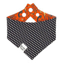 Spooky Swirls - halloween swirl fun - Pet dog cat snap on reversible pet bandana accessories
