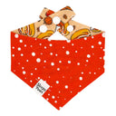 Pumpkin Spice Bakery - cinnamon roll pumpkin spice pie fall treats - Pet dog cat snap on reversible pet bandana accessories